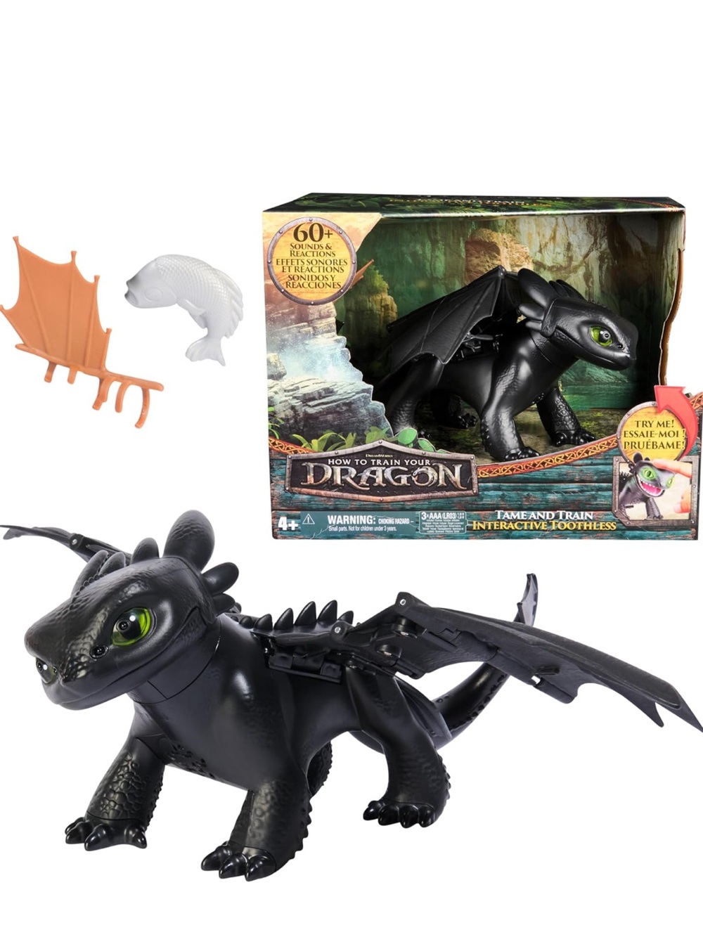 Dreamworks How to Train Your Dragon Tame and Train Interactive Toothless toy NWT